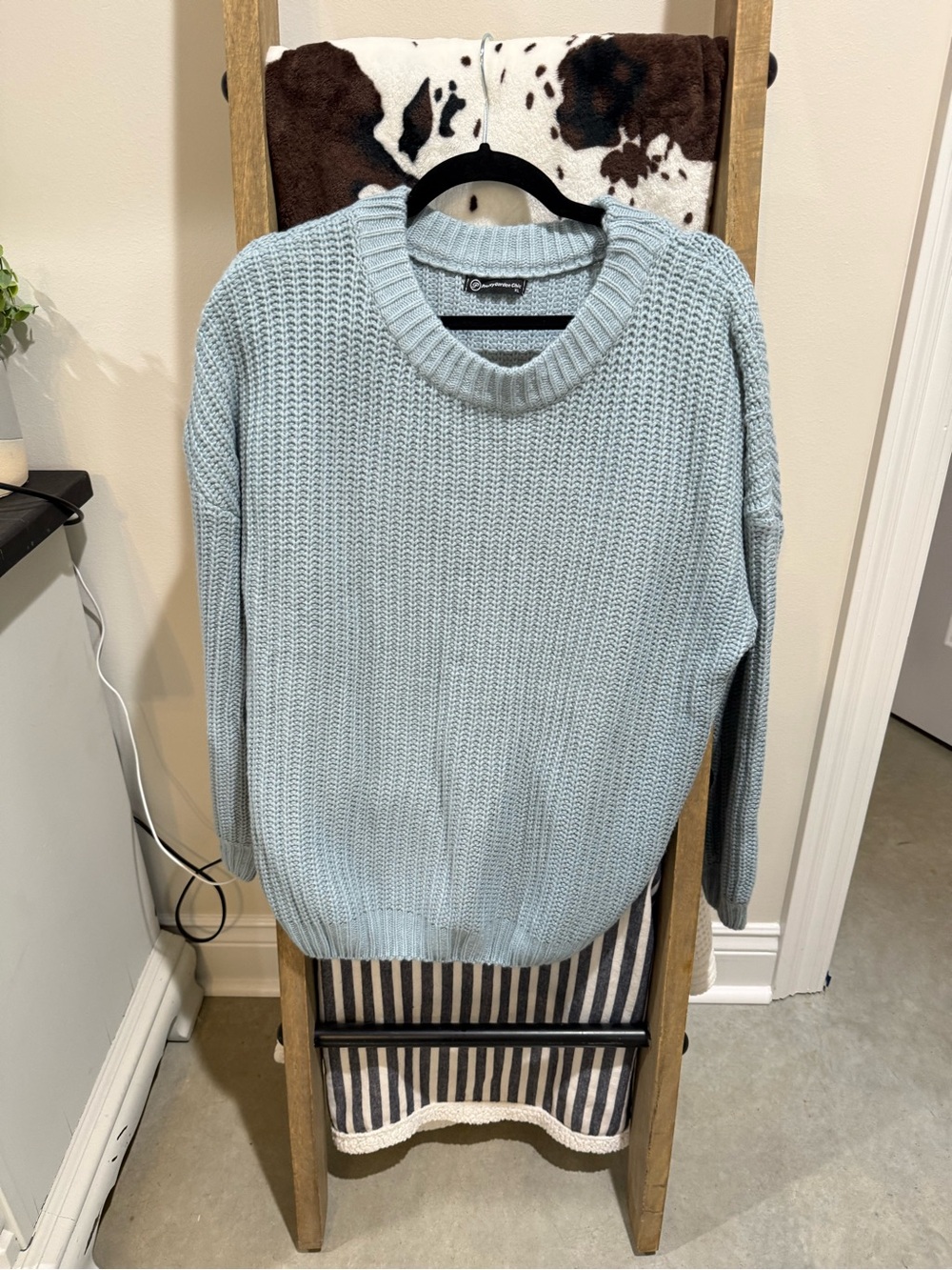 Light Blue Crewneck Sweater by Universal Thread